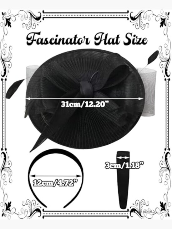 Women Derby Fascinator Hat with Feathers Mesh Headwear for Weddings Tea Party main image 4